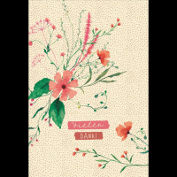 Danke Green Line Postkarte im Format 11 x 16,5 cm...