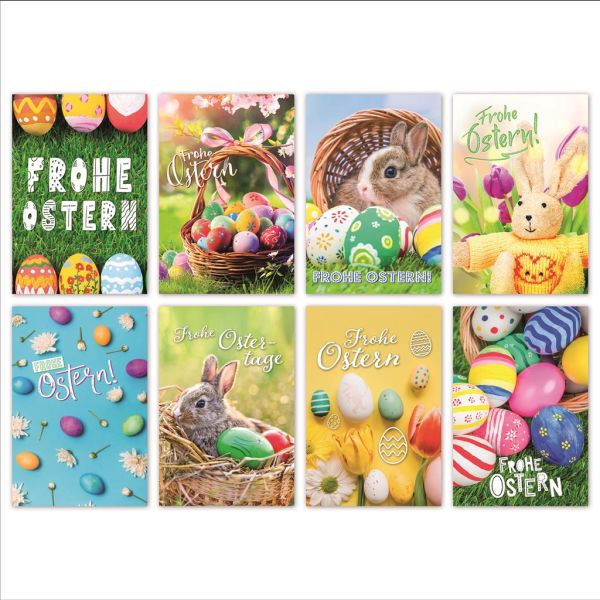 Ostern Bundle 100 Glückwunschkarten mit Umschlägen UVP € 150 - Sortiment 8 Motive