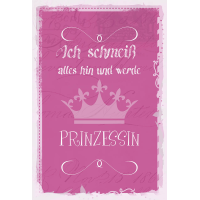 Postkarte True Words Glückwunschkarte "Ich...