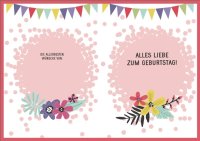 Geburtstag - Flashlight - Soundkarte und Lichtkarte im Format 14,8 x 21,0 cm - "Happy Birthday - Das Leben feiern!" - Lied "Happy" (Coverversion)