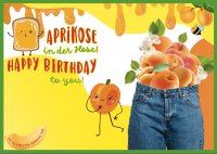 Geburtstag - Flashlight - Soundkarte und Lichtkarte im Format 14,8 x 21,0 cm - "Happy Birthday to you! Marmelade im Schuh? -" - Lied "Marmelade im Schuh"