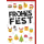 Weihnachtskarte mit Umschlag Frohes Fest mit Smileys