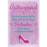 Postkarte True Words Glückwunschkarte...