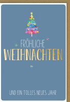 Weihnachten - Karte mit Umschlag - Fröhliche...