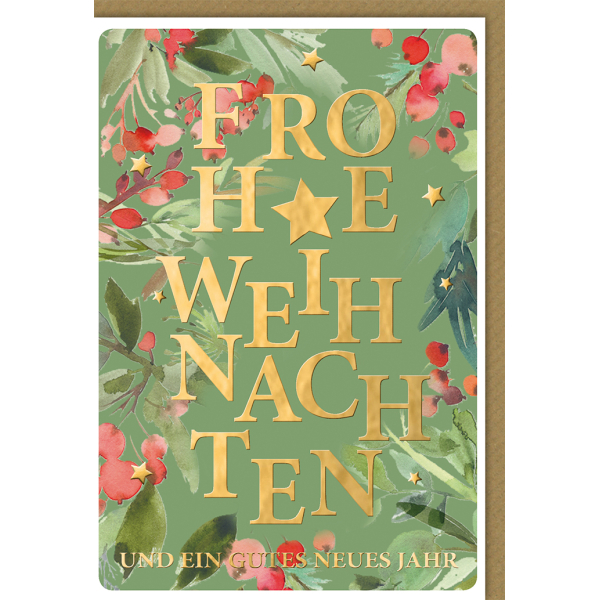 5er Pack Weihnachts-Geschenkkarten Mit Rentier-Motiv – 98x98 Mm, 300 G Glanzpapier, Inkl. Weiße Umschläge