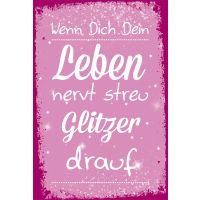 Postkarte True Words Glückwunschkarte "Wenn...