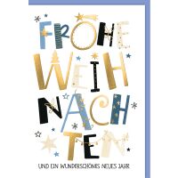 Weihnachtskarte mit Umschlag Frohe Weihnachten...