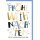 Weihnachtskarte mit Umschlag Frohe Weihnachten große Buchstaben blau gold