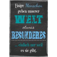 Postkarte True Words Glückwunschkarte Einige...