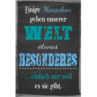 Postkarte True Words Glückwunschkarte Einige...