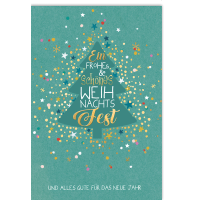 Weihnachtskarte mit Umschlag ein frohes Weihnachtsfest...