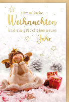 Weihnachten - Sternenglanz - Glückwunschkarte im...