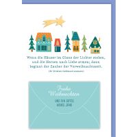 Weihnachtskarte mit Umschlag Frohe Weihnachten kleine...