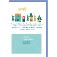 Weihnachtskarte mit Umschlag Frohe Weihnachten kleine...