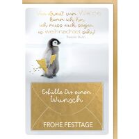 Weihnachtskarte mit Umschlag von drauß vom Walde...