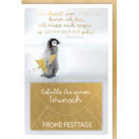 Weihnachtskarte mit Umschlag von drauß vom Walde...
