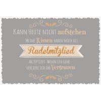 Postkarte True Words Glückwunschkarte "Kann...