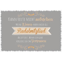 Postkarte True Words Glückwunschkarte "Kann...