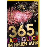 Neujahr 365 Tage Glück guten Rutsch...