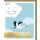 Geburt Baby Freudiges Ereignis Snapshot Glückwunschkarte mit Umschlag Zum Baby fliegender Storch blau
