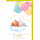 Geburt Baby Freudiges Ereignis Karte mit Umschlag Bär mit Luftballons