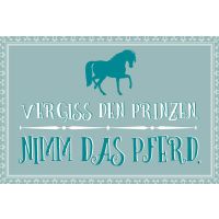 Postkarte True Words Glückwunschkarte "Vergiss...