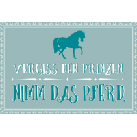 Postkarte True Words Glückwunschkarte "Vergiss...