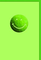 Ohne Text - Karte mit Umschlag - Grüner Smiley