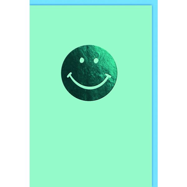 Ohne Text Karte mit Umschlag Türkiser Smiley