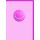 Ohne Text Karte mit Umschlag rosa Smiley