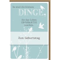 Geburtstag Glückwunschkarte mit Umschlag "die...