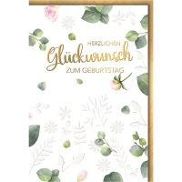 Geburtstag Glückwunschkarte mit Umschlag Herzlichen...