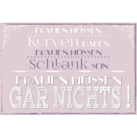 Postkarte True Words Glückwunschkarte "Frauen...