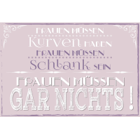 Postkarte True Words Glückwunschkarte "Frauen...