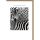 Geburtstag Glückwunschkarte mit Umschlag Zebras