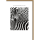 Geburtstag Glückwunschkarte mit Umschlag Zebras