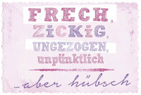 Postkarte - True Words - Glückwunschkarte im Format 11,5 x 17 cm - Verlag Dominique