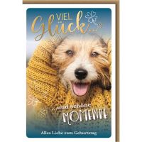 Geburtstag Glücksmomente Glückwunschkarte mit...