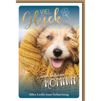 Geburtstag Glücksmomente Glückwunschkarte mit...
