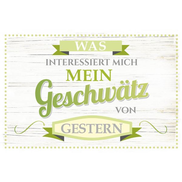 Postkarte - True Words - Glückwunschkarte im Format 11,5 x 17 cm - "W