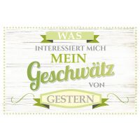 Postkarte „Was interessiert mich mein...