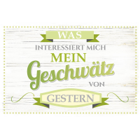 Postkarte „Was interessiert mich mein...