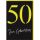 50. Geburtstag Glückwunschkarte mit Umschlag 50 neon gelb
