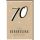 A 70. Geburtstag bee yourself Glückwunschkarte mit Umschlag Schwarze 70 auf beige