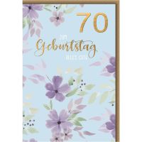 A 70. Geburtstag Glückwunschkarte mit Umschlag...