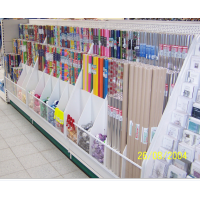 Geschenkpapiertruhe - Holzmöbel - weiß - 125 x 165 x 53 cm (BxHxT) - Verkaufsständer für Röllchen - Warenträger - leer - unbestückt - Gesamt-UVP: 999,00