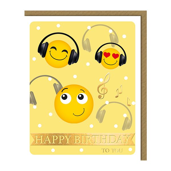 Geburtstag Snapshot Glückwunschkarte mit Umschlag Emojis Happy Brithday