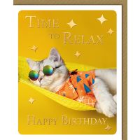 Geburtstag Glückwunschkarte mit Umschlag Katze...