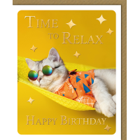 Geburtstag Glückwunschkarte mit Umschlag Katze...