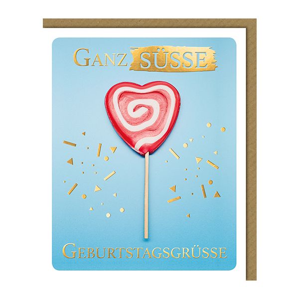 Geburtstag Glückwunschkarte mit Umschlag